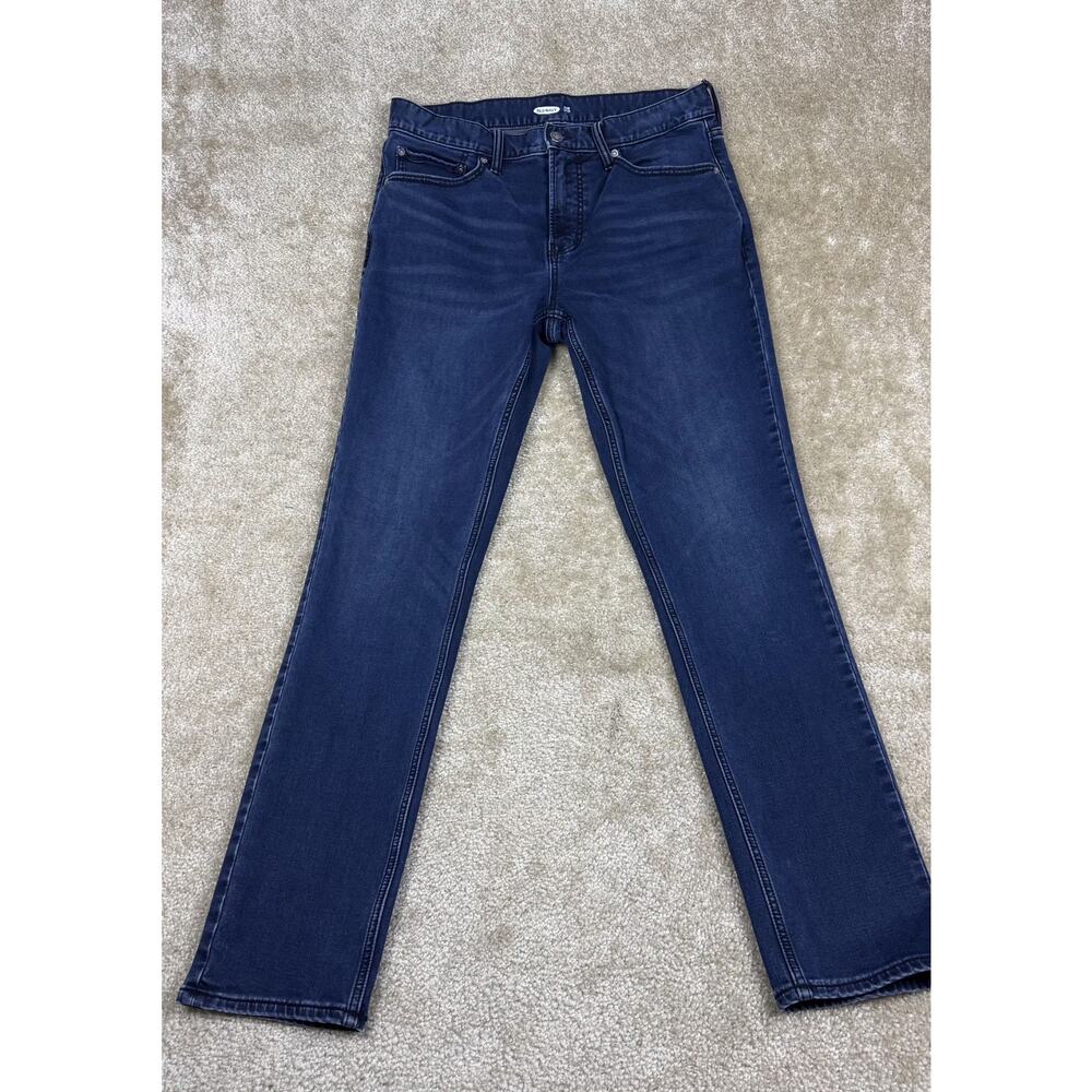Old Navy Men’s Flex Jeans - Dark Blue Wash - relaxed slim taper